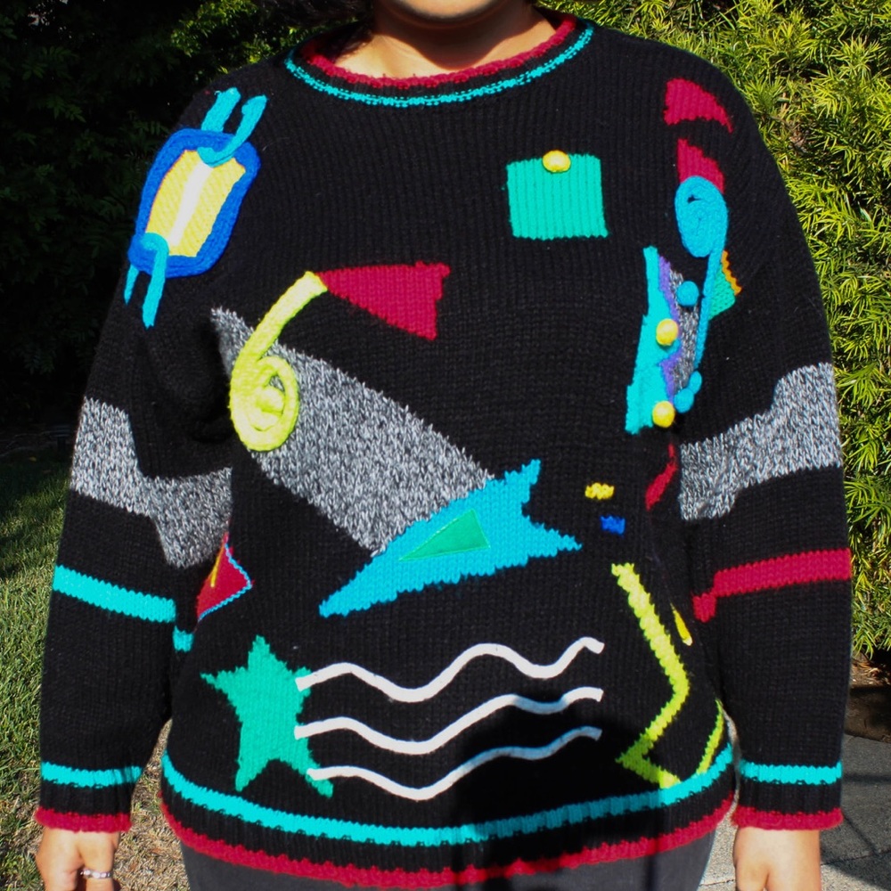 super Ugly holiday sweater! ⚡️⭐️🌈 - Picture 2 of 4